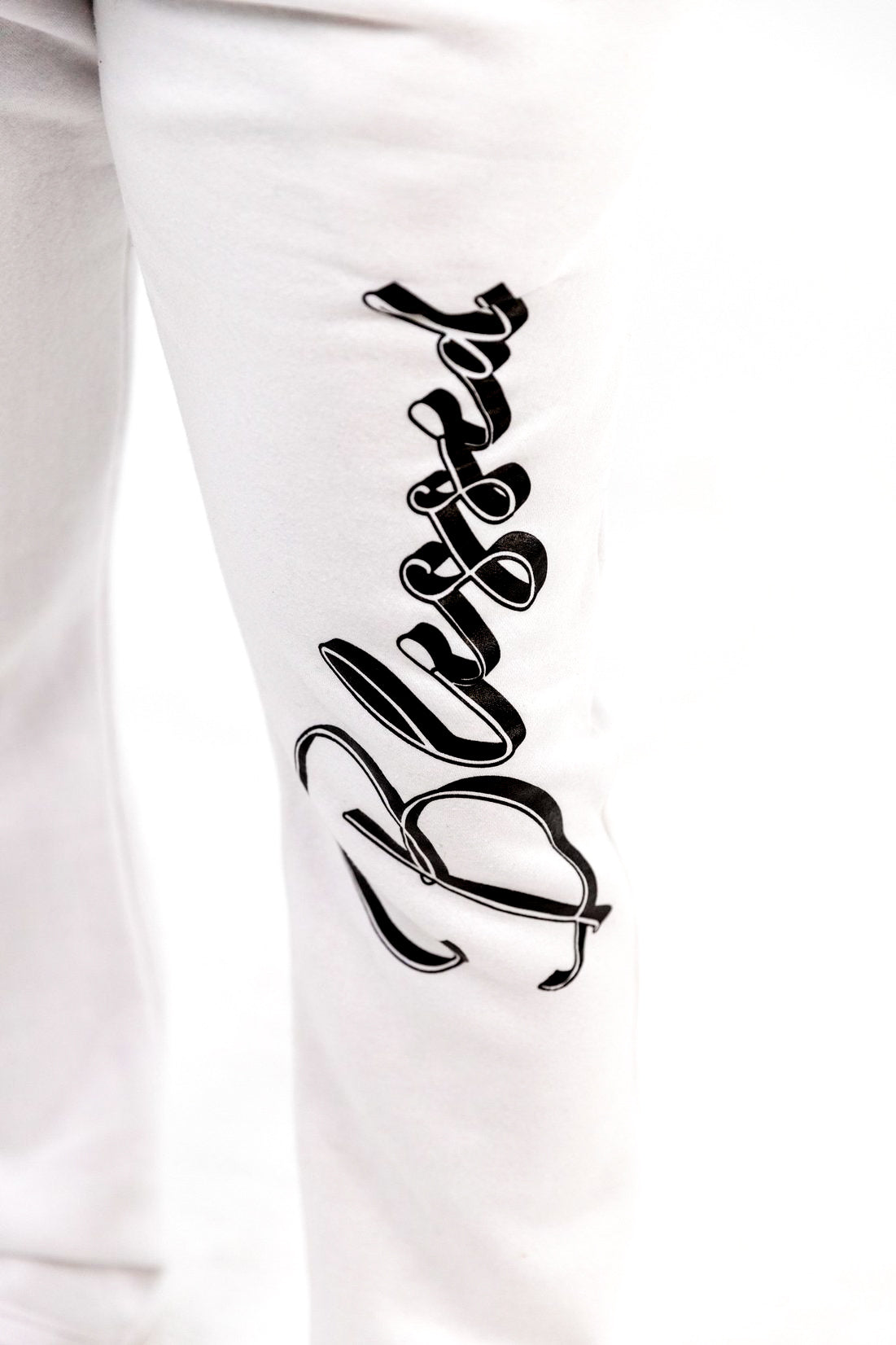 FLARED COURAGE SWEATPANTS WHITE