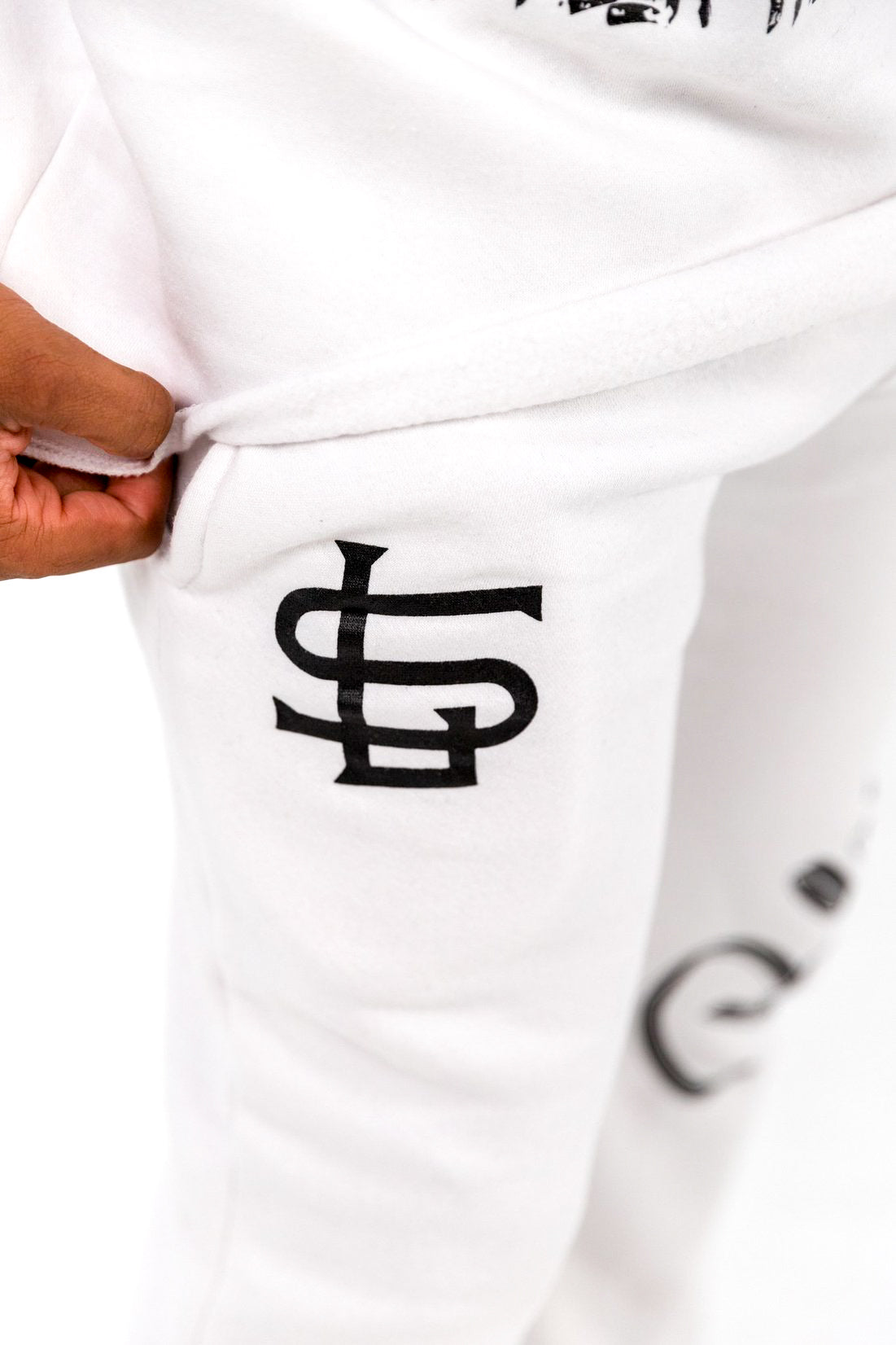 FLARED COURAGE SWEATPANTS WHITE