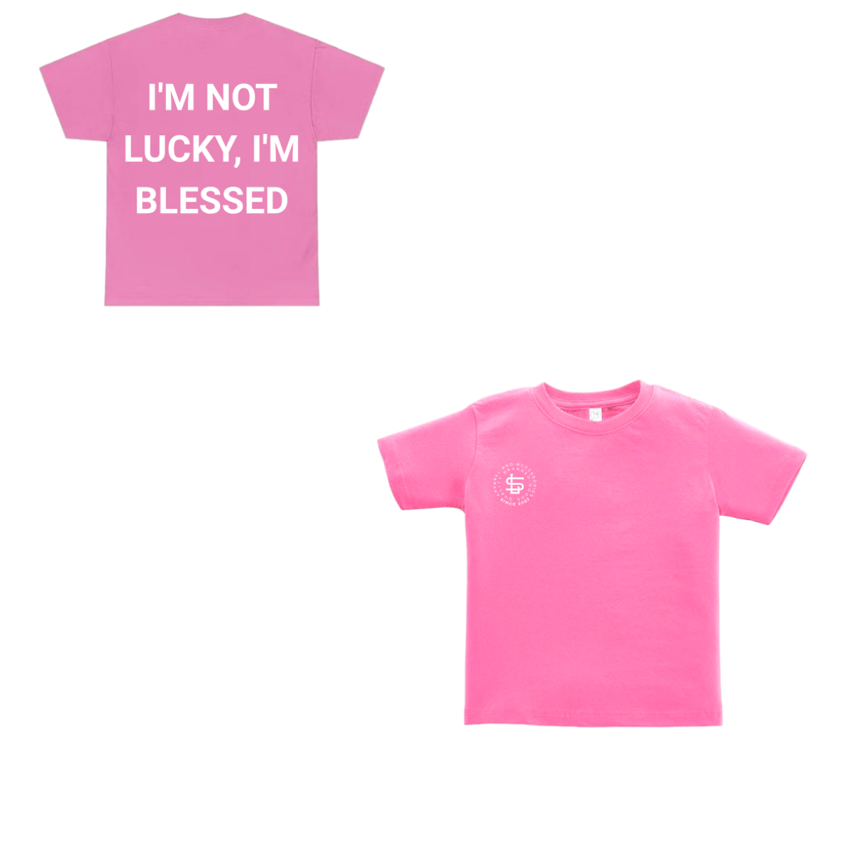 “I’M BLESSED" TEE PINK