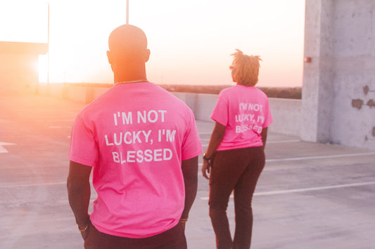 “I’M BLESSED" TEE PINK