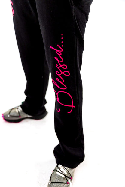 FLARED COURAGE SWEATPANTS BLACK