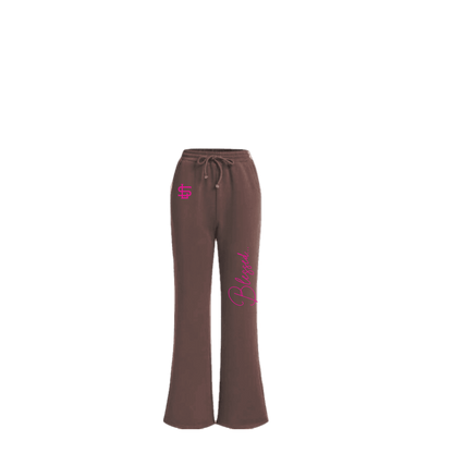 FLARED COURAGE SWEATPANTS BROWN