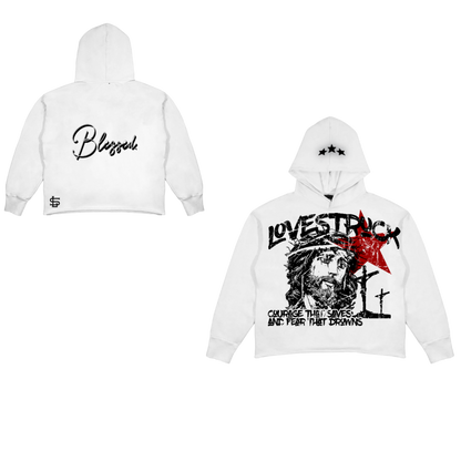 WHITE COURAGE HOODIE